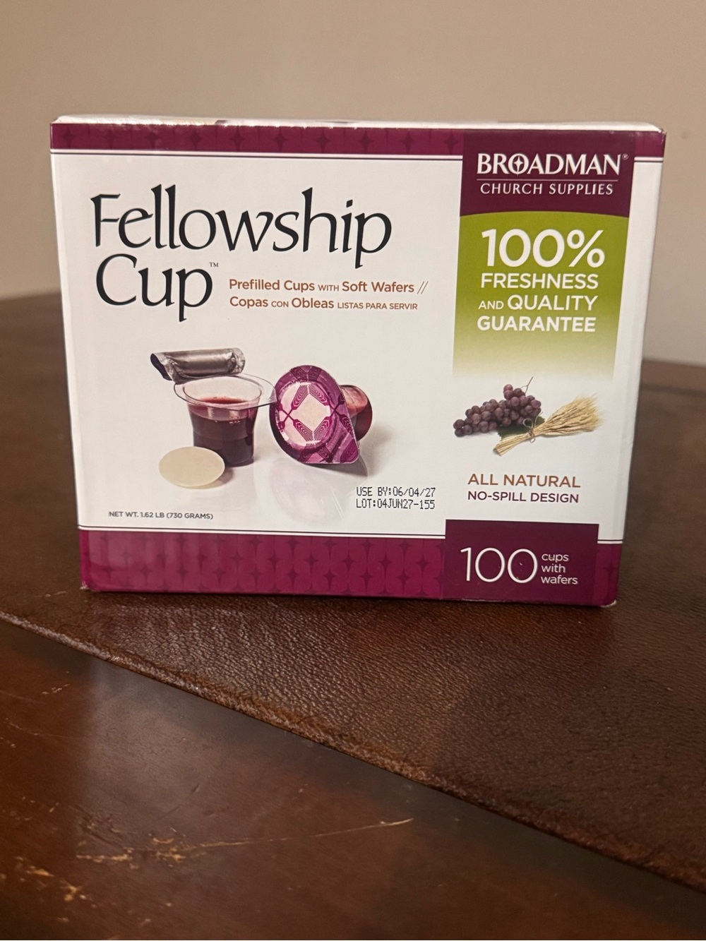 Fellowship Cup Prefilled Communion Cups - Purple (100 Count)